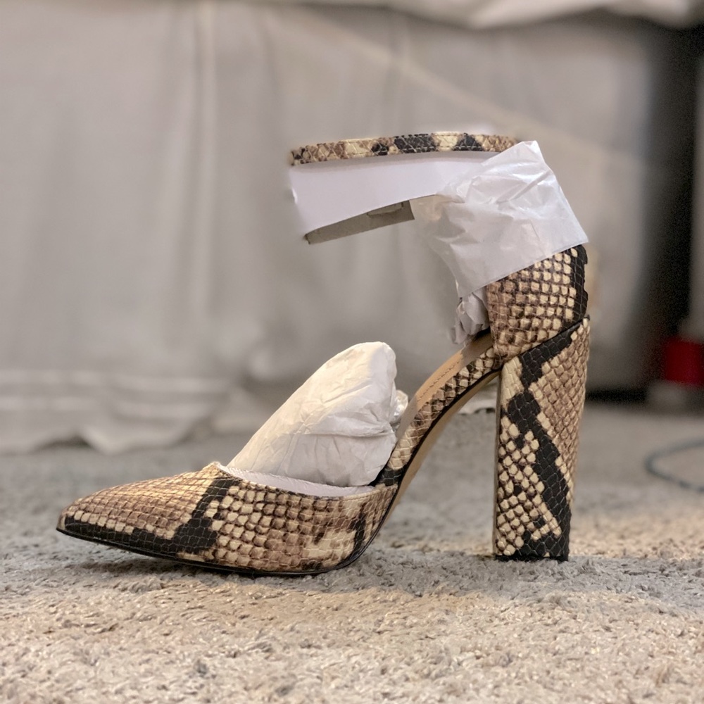 ALDO Nicholes - high heel shoe, chunky block snake